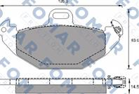 FO 689081_колодки дисковые задние! Renault Laguna 2.0/3.0/1.9CDi/2.2TDi 98-01