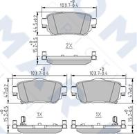 FO 266281_колодки дисковые задние! Nissan Qashqai 1.2-1.6i/DCi 14>