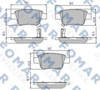 Колодки тормозные дисковые