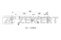 Амортизатор багажника Honda CR-V I 95-
