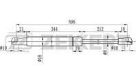 Амортизатор багажника Renault Scenic I 99-
