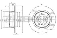 Диск торм. зад. BMW 1 (F20  F21) 10-  2 (F22) 14-
