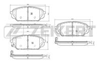 Колодки тормозные дисковые передние BS2438 от фирмы Zekkert