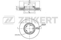 Диск торм. перед. Ford Transit Custom 12-