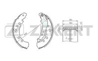 Барабанные тормозные колодки задние BK4115 от производителя Zekkert