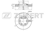 Диск торм. перед. Nissan Pathfinder(R50) 97-