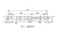 Амортизатор багажника Nissan Juke (F15) 10-