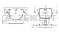 Колодки торм. диск. зад BMW 3 (E90, E92, E93) 07-, 5 (E60, E61) 03-, X5 (E70, F15) 07-