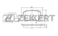 Колодки торм. диск. зад Audi A6 III 05-, Q3 11-, VW Passat VI, VII 05-, Passat CC I, II 08-, Tiguan 07-