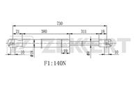 Амортизатор капота Volvo C30  C70 06-  S40  V50 04