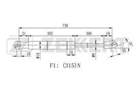 Амортизатор капота Skoda Superb (3T  3T5) 08-
