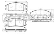 Колодки торм. диск. перед Hyundai Santa Fe 01-, Terracan 01-, XG 98-, SsangYong Actyon 06-