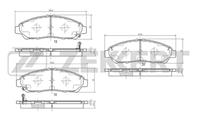Колодки торм. диск. перед Acura MDX II 06-, Honda Pilot II 11-