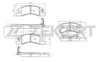 Колодки тормозные дисковые передние BS2093 от фирмы Zekkert