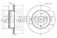 Диск торм. зад. Nissan Qashqai / +2 07-, X-Trail (T30, T31) 01-, Renault Koleos (HY) 08-