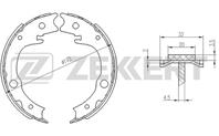 Колодки торм. бараб. зад Toyota Avensis (T250) 03-, Corolla (E110, E120) 00-, Prius (W110, W200) 00-