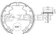 Барабанные тормозные колодки задние BK4148 от компании Zekkert