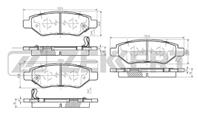 Колодки торм. диск. зад Cadillac CTS II 08-