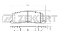 Колодки тормозные дисковые задние BS2098 от производителя Zekkert