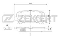 Колодки тормозные дисковые задние BS2160 от фирмы Zekkert