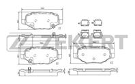 Колодки торм. диск. зад. Dodge Caravan 12-  Grand  Колодки торм. диск. зад. Dodge Caravan 12-  Grand