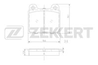 Колодки торм. диск. передн. VW Transporter II  III