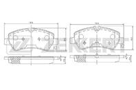 Колодки торм. диск. зад. Ford Tourneo Custom 15-  