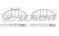 Колодки тормозные дисковые передние BS2516 от фирмы Zekkert