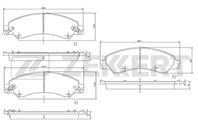 Колодки торм. диск. передн. Cadillac Escalade 06- 