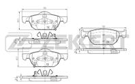Колодки тормозные дисковые передние BS2172 от компании Zekkert