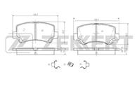 Колодки тормозные дисковые передние BS2436 от фирмы Zekkert