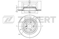 Диск торм. зад. MB M-Class (W166) 11-  GLE (W166  