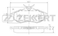 Колодки торм. диск. перед Citroen C2 03-, Citroen C3 02-