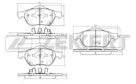 Колодки тормозные дисковые передние BS2075 от фирмы Zekkert