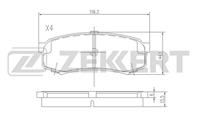 Колодки торм. диск. зад Mitsubishi Pajero IV 06-, Toyota LC 70, 80, 100 90-, LC Prado 90, 120, 150 95-