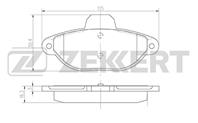 Колодки торм. диск. перед Fiat Cinquecento (170) 9