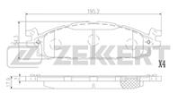 Колодки торм. диск. перед. Ford Explorer IV 05-  E