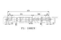 Амортизатор багажника Dacia Sandero 12-