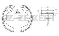 Барабанные тормозные колодки задние BK4107 от компании Zekkert