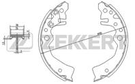 Барабанные тормозные колодки задние BK4143 от фирмы Zekkert