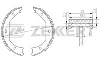 Барабанные тормозные колодки задние BK4136 от фирмы Zekkert