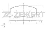 Колодки торм. диск. перед Mazda Bongo (SG) 95-, E-Serie II 91-, E-Serie III 99-, MPV 95-, MPV II 99-