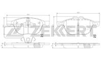 Колодки торм. диск. перед. Ford Kuga II 13-  Tourn