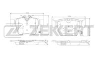 Колодки торм. диск. зад. MB C-Class (205) 15-  GLC