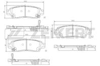 Колодки тормозные дисковые задние BS1867 от производителя Zekkert