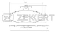 Колодки тормозные дисковые передние BS2072 от производителя Zekkert