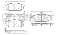 Колодки тормозные дисковые передние BS2440 от производителя Zekkert