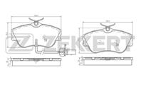 Колодки тормозные дисковые передние BS2448 от фирмы Zekkert