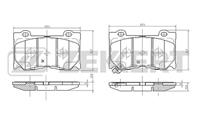 Колодки тормозные дисковые передние BS2517 от производителя Zekkert