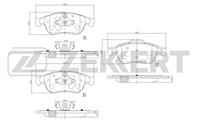 Колодки торм. диск. перед Renault Duster 10-, Fluence 10-, Megane III 08-, Scenic III 09-